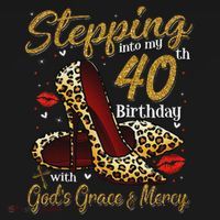 High Heels Stepping Into My 40th Birthday 40 And Fabulous Mousepad thumb 1