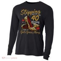 High Heels Stepping Into My 40th Birthday 40 And Fabulous Cooling Performance Long Sleeve Crew thumb 0