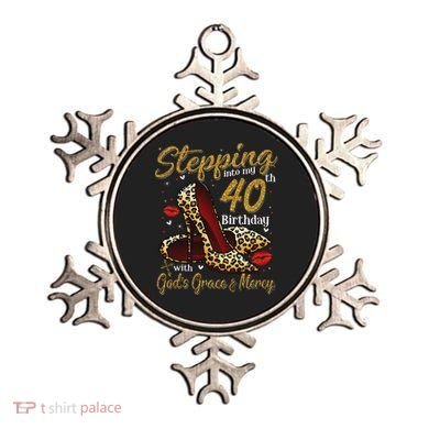High Heels Stepping Into My 40th Birthday 40 And Fabulous Ornament