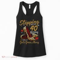 High Heels Stepping Into My 40th Birthday 40 And Fabulous Women's Tank Top thumb 0