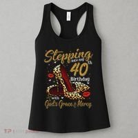 High Heels Stepping Into My 40th Birthday 40 And Fabulous Women's Tank Top thumb 3