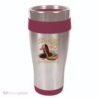 High Heels Stepping Into My 40th Birthday 40 And Fabulous 16oz Travel Tumbler thumb 0