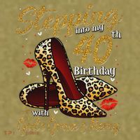 High Heels Stepping Into My 40th Birthday 40 And Fabulous Garment-Dyed Women's Muscle Tee thumb 6