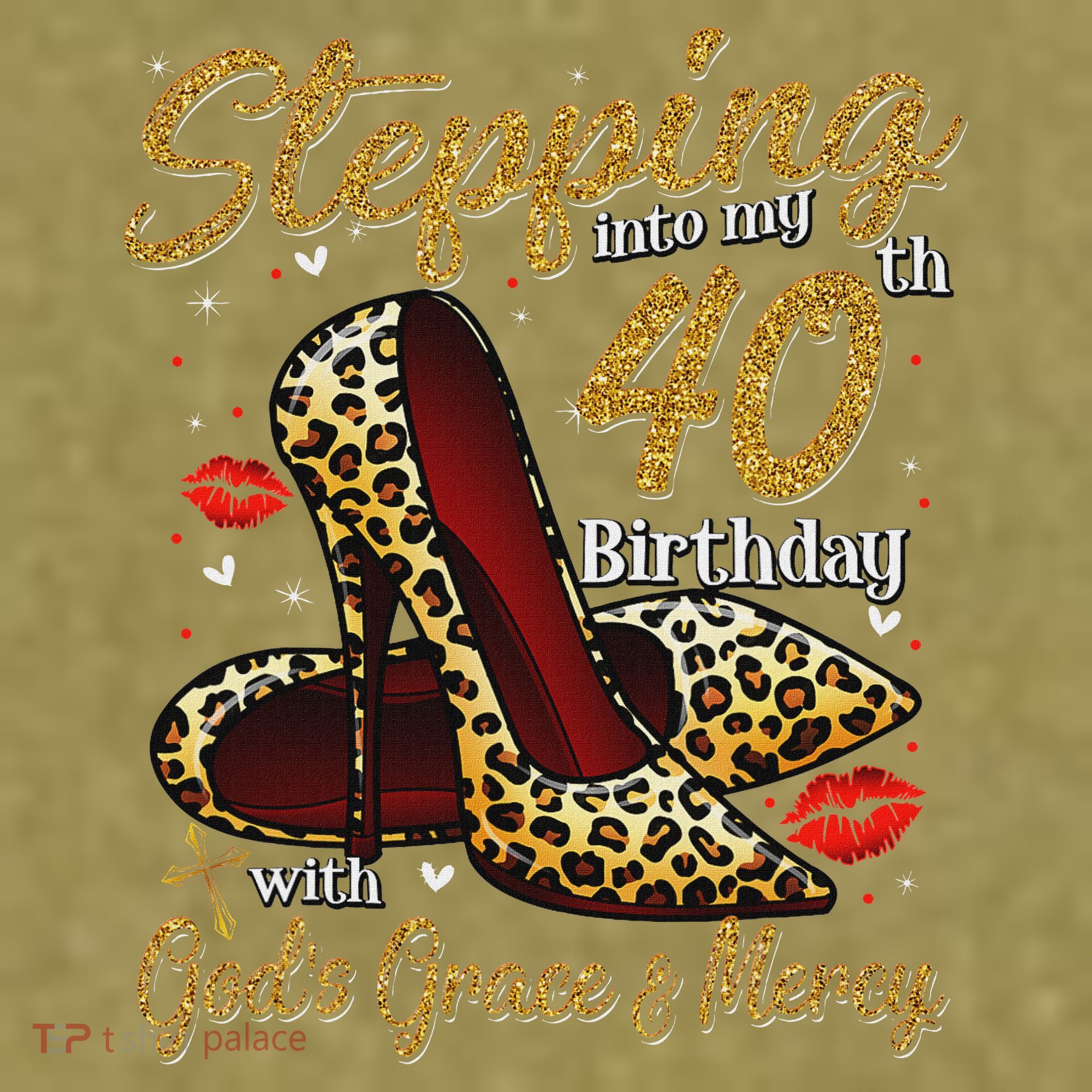 High Heels Stepping Into My 40th Birthday 40 And Fabulous Garment-Dyed Women's Muscle Tee
