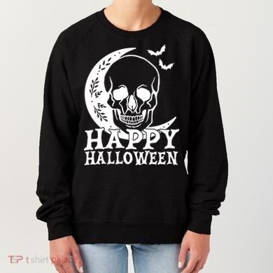 Happy Halloween Skull Moon Spooky Women's Sweatshirt
