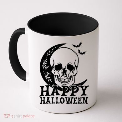 Happy Halloween Skull Moon Spooky Coffee Mug