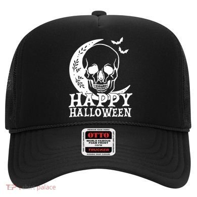 Happy Halloween Skull Moon Spooky Hat
