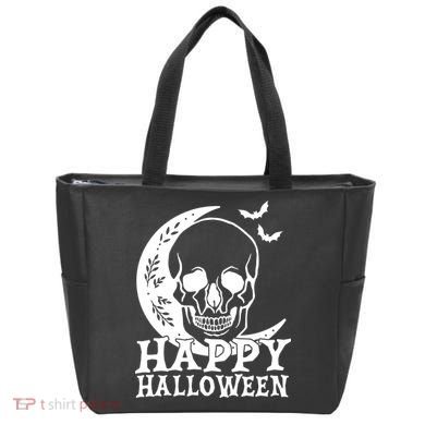 Happy Halloween Skull Moon Spooky Tote Bag