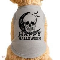 Happy Halloween Skull Moon Spooky Doggie Tank thumb 0