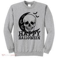 Happy Halloween Skull Moon Spooky Sweatshirt thumb 0