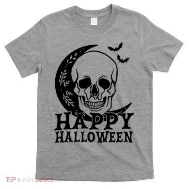 Happy Halloween Skull Moon Spooky T-Shirt