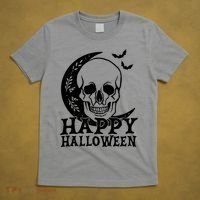 Happy Halloween Skull Moon Spooky T-Shirt thumb 5