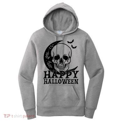 Happy Halloween Skull Moon Spooky Women's Hoodie