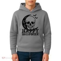 Happy Halloween Skull Moon Spooky Kids Hoodie thumb 4
