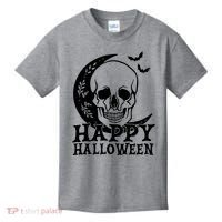 Happy Halloween Skull Moon Spooky Kids T-Shirt thumb 0