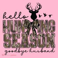 Hello Hunting Season Goodbye Husband Deer Girl Women Coaster thumb 2