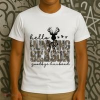 Hello Hunting Season Goodbye Husband Deer Girl Women T-Shirt thumb 3
