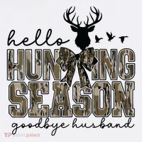 Hello Hunting Season Goodbye Husband Deer Girl Women Women's Hoodie thumb 2