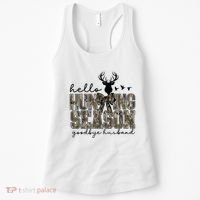 Hello Hunting Season Goodbye Husband Deer Girl Women Women's Tank Top thumb 0