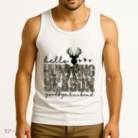 Hello Hunting Season Goodbye Husband Deer Girl Women Tank Top thumb 3