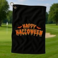 Happy Halloween Spooky Season Golf Towel thumb 1