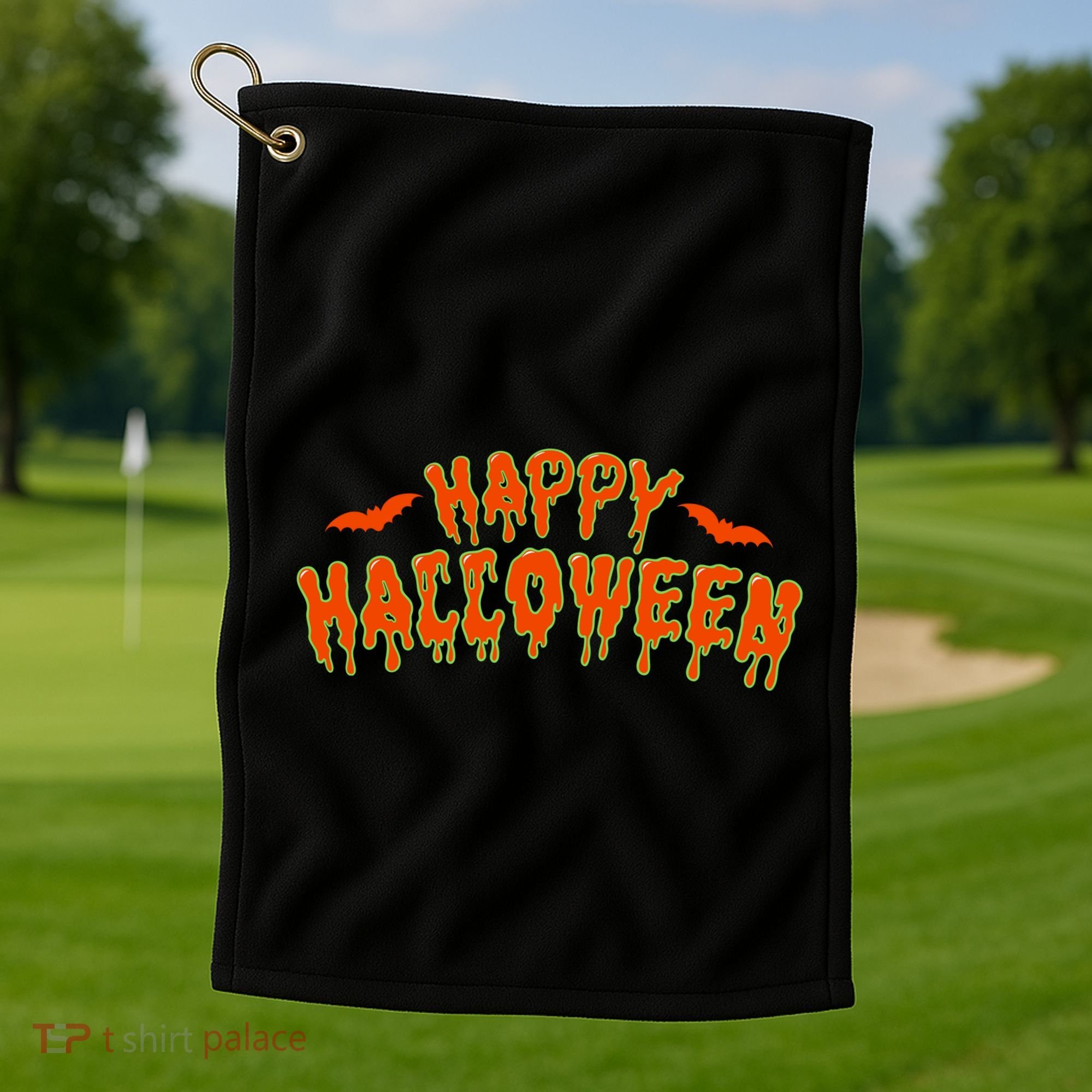 Happy Halloween Spooky Season Golf Towel