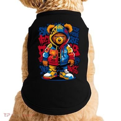 Hip Hop Teddy Bear Rap Music Doggie Tank