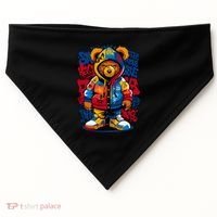 Hip Hop Teddy Bear Rap Music USA-Made Doggie Bandana thumb 0
