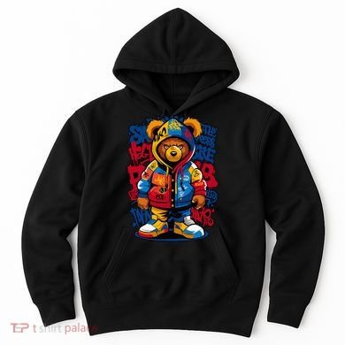 Hip Hop Teddy Bear Rap Music Hoodie