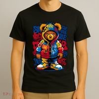 Hip Hop Teddy Bear Rap Music T-Shirt thumb 3