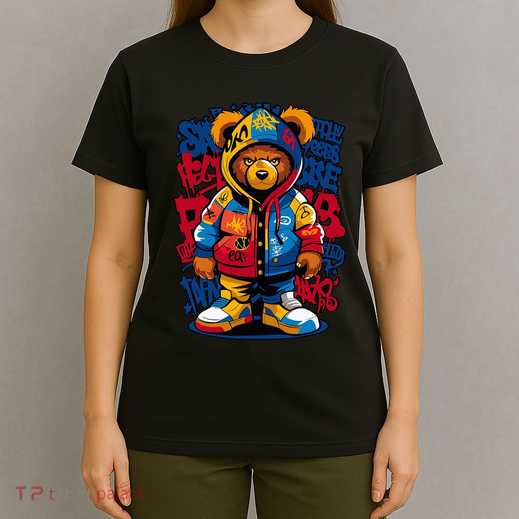Hip Hop Teddy Bear Rap Music T-Shirt