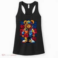 Hip Hop Teddy Bear Rap Music Women's Tank Top thumb 0