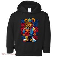 Hip Hop Teddy Bear Rap Music Toddler Hoodie thumb 0