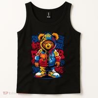 Hip Hop Teddy Bear Rap Music Tank Top thumb 2