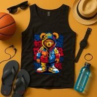 Hip Hop Teddy Bear Rap Music Tank Top thumb 4