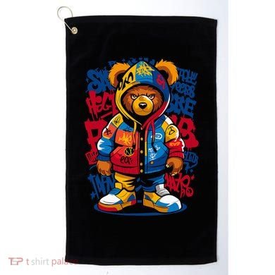 Hip Hop Teddy Bear Rap Music Golf Towel