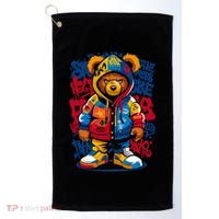 Hip Hop Teddy Bear Rap Music Golf Towel thumb 0