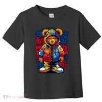 Hip Hop Teddy Bear Rap Music Toddler T-Shirt thumb 0