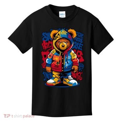 Hip Hop Teddy Bear Rap Music Kids T-Shirt