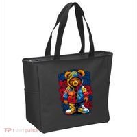 Hip Hop Teddy Bear Rap Music Tote Bag thumb 2