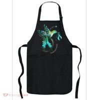 Hummingbird Holding Teal Ribbon Cervical Cancer Awareness Apron thumb 0