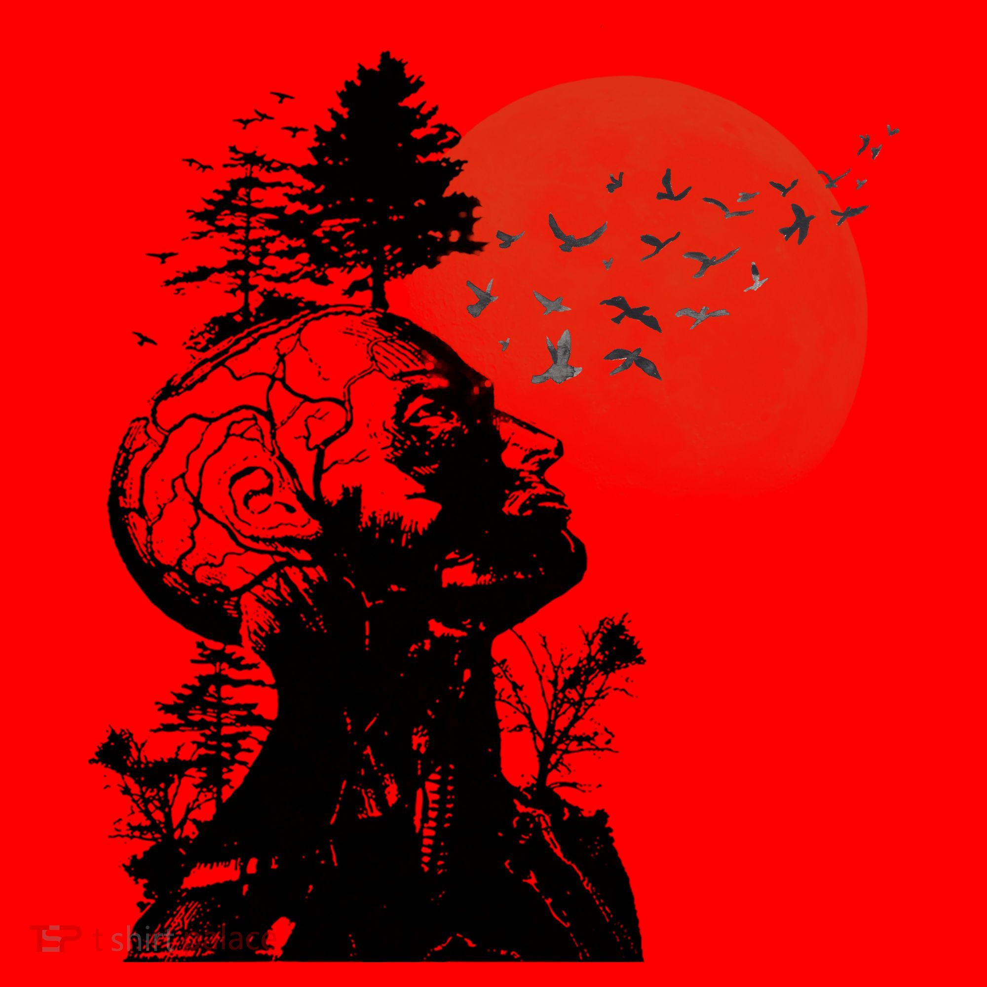 Hangover Human Tree Graphic Santa Hat