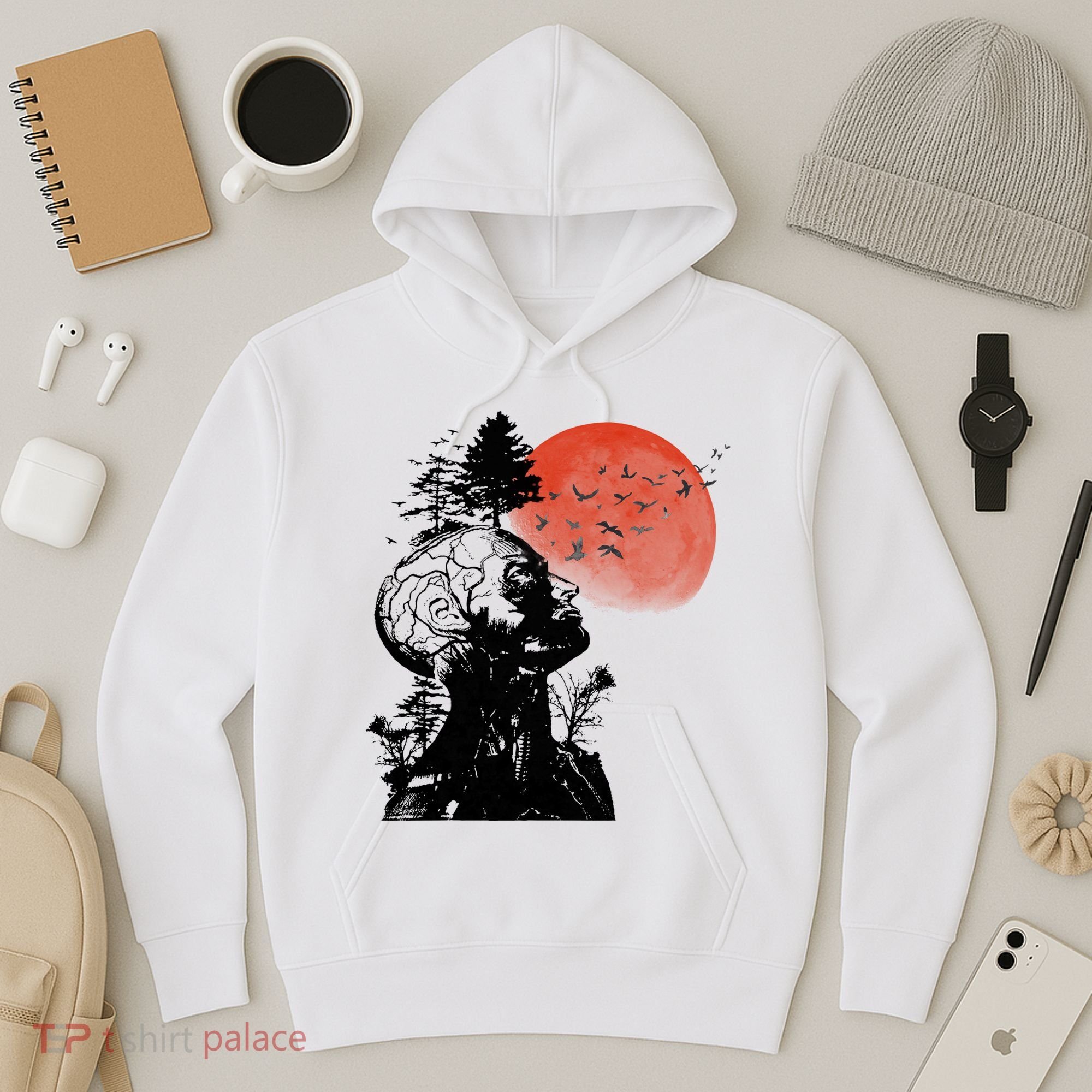 Hangover Human Tree Graphic Hoodie