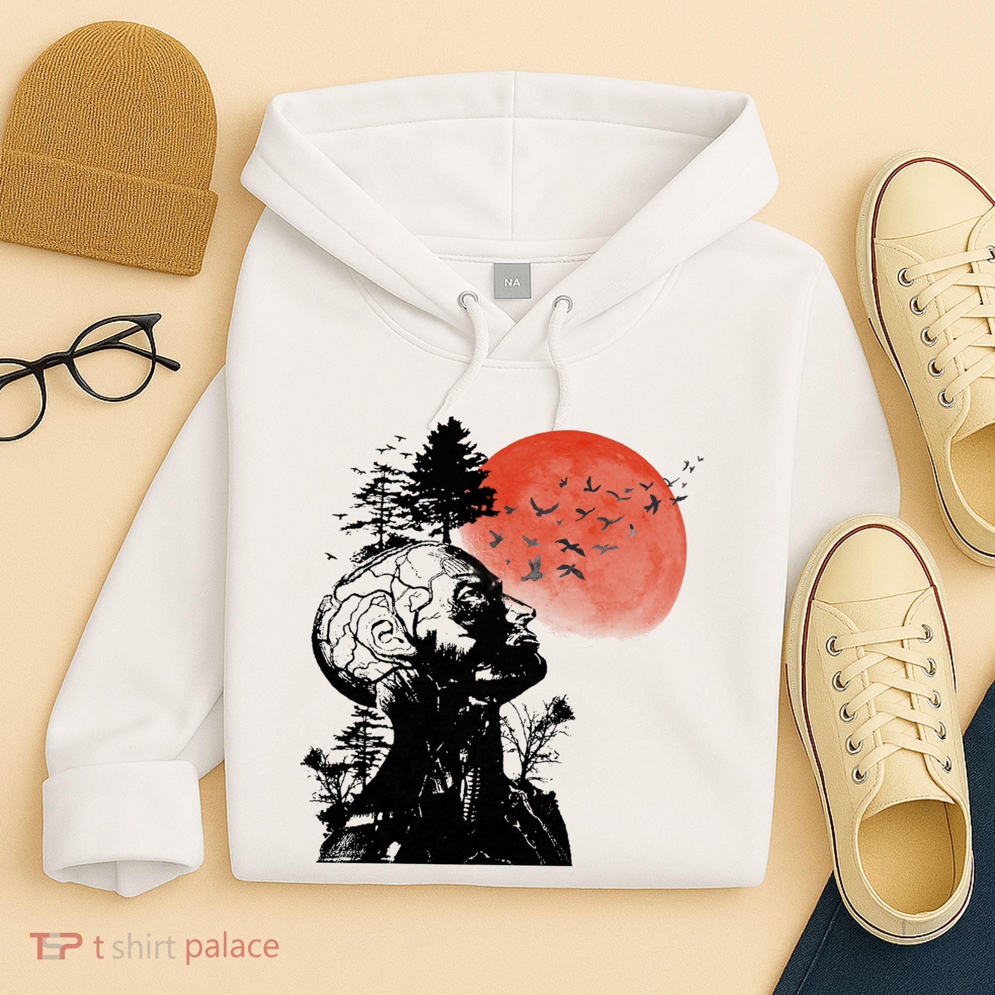 Hangover Human Tree Graphic Hoodie