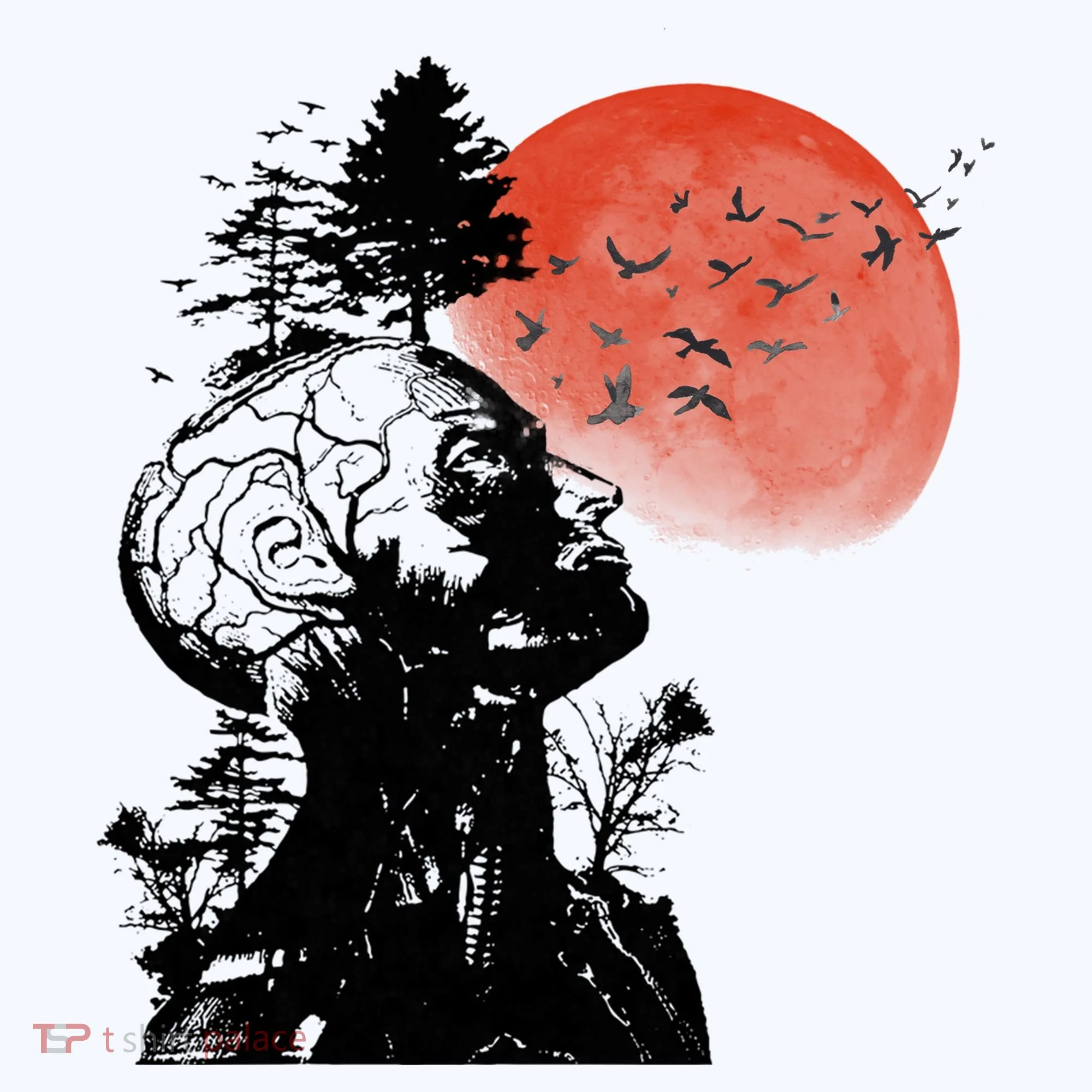 Hangover Human Tree Graphic Button