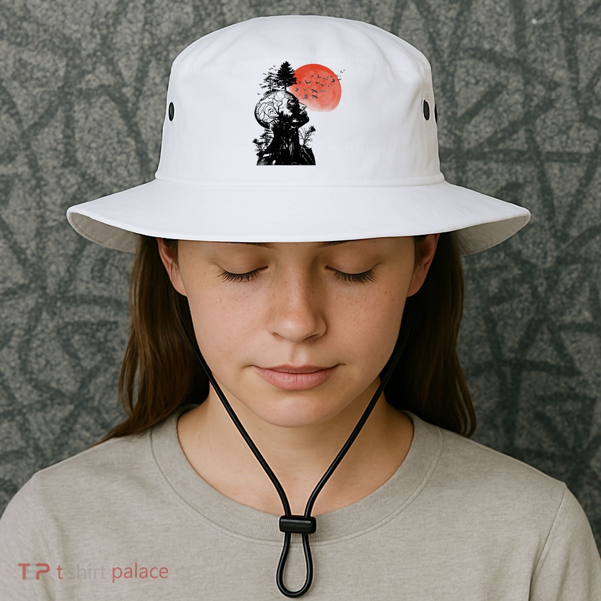 Hangover Human Tree Graphic Bucket Hat
