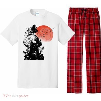 Hangover Human Tree Graphic Pajama Set