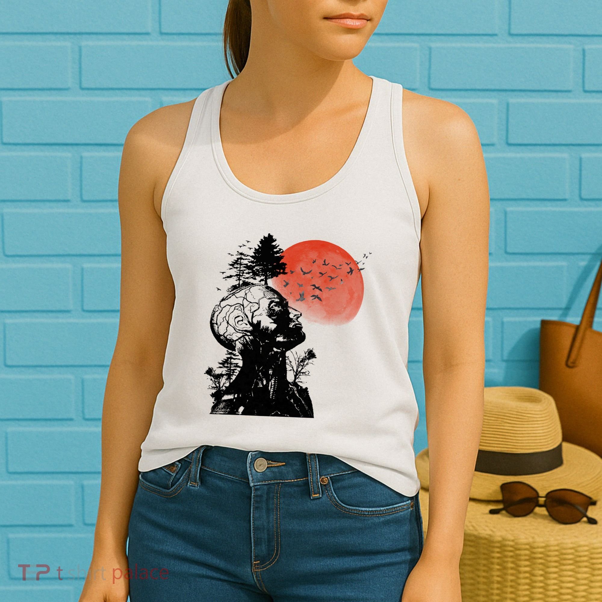 Hangover Human Tree Graphic Women's Tank Top