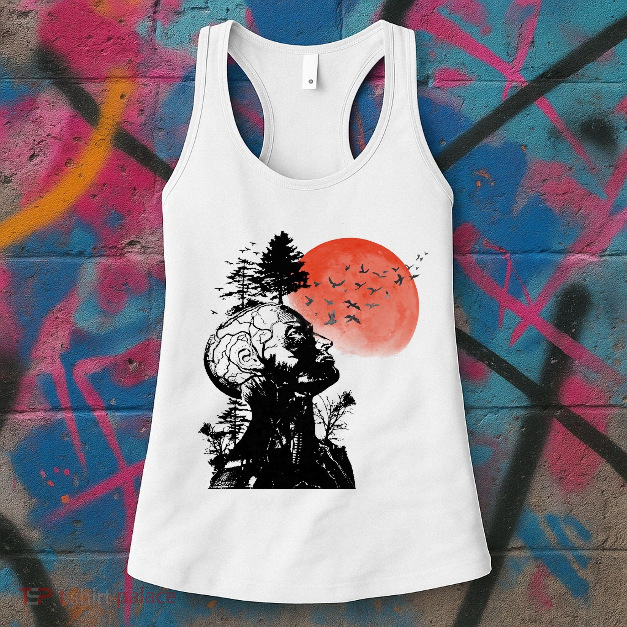 Hangover Human Tree Graphic Women's Tank Top