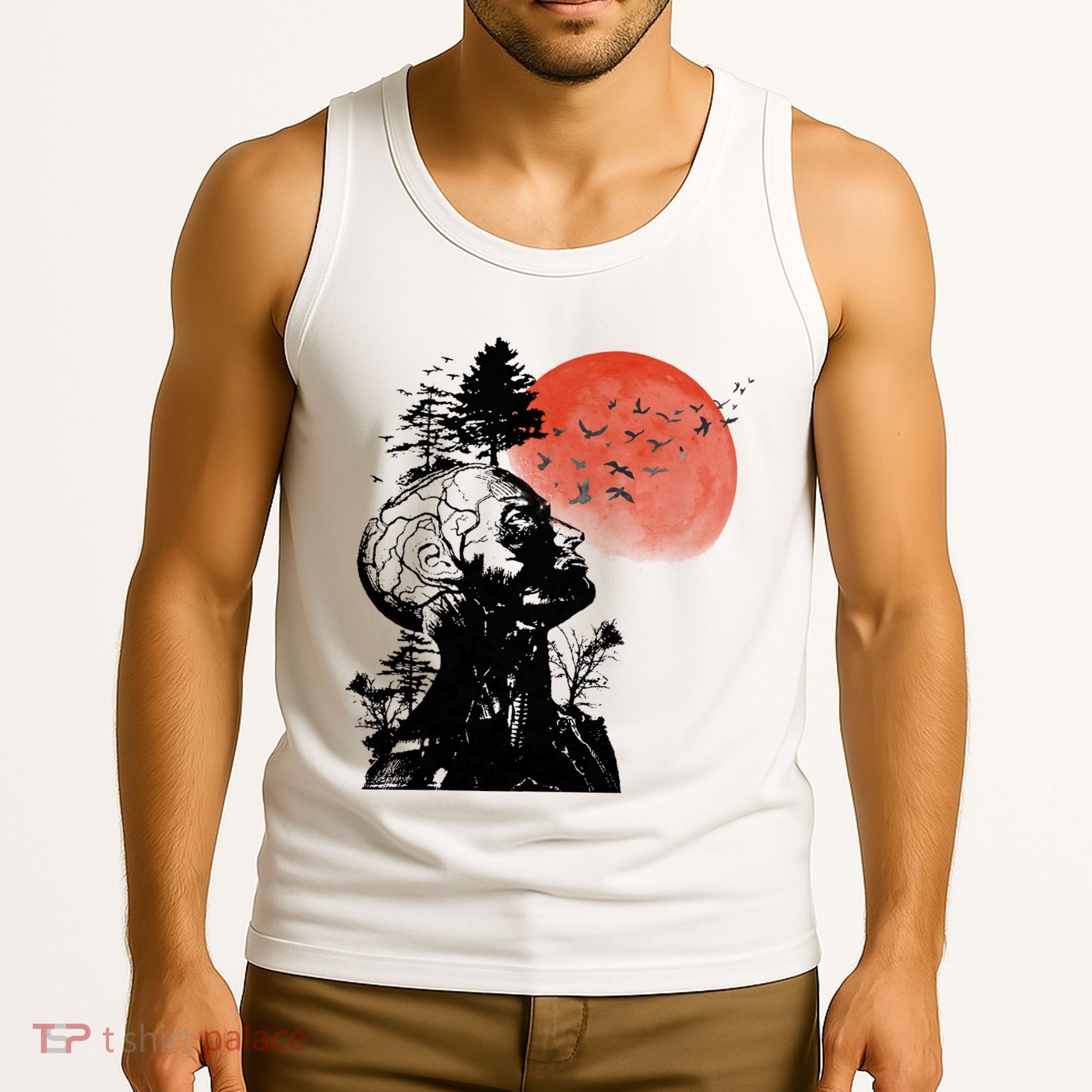 Hangover Human Tree Graphic Tank Top